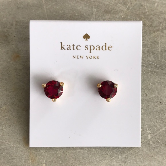 kate spade ruby stud earrings